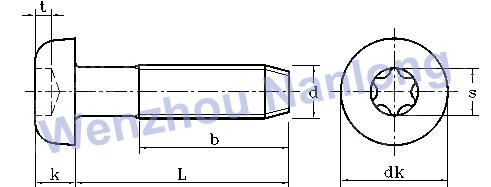 DIN 7500PE - Hexalobular socket pan head thread rolling screws 